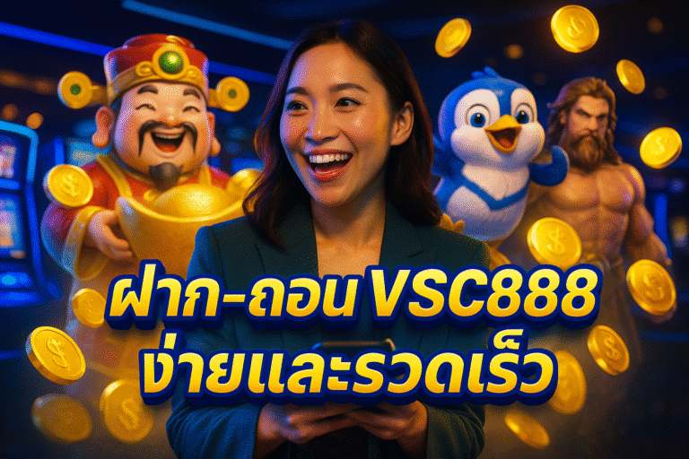 ฝาก-ถอน VSC888 ง่ายและรวดเร็ว