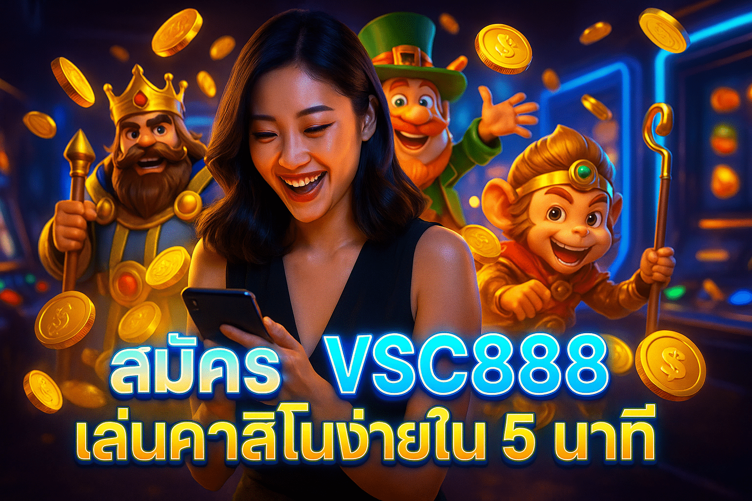 สมัคร VSC888 เล่นคาสิโนง่ายใน 5 นาที
